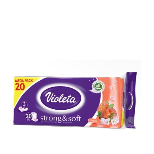WC PAPIR BRESKVA VIOLETA  20 rola 3 sloja
