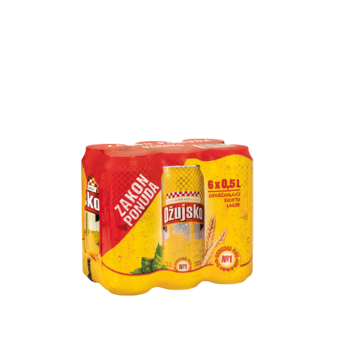 PIVO OŽUJSKO  0,5L 6-pack